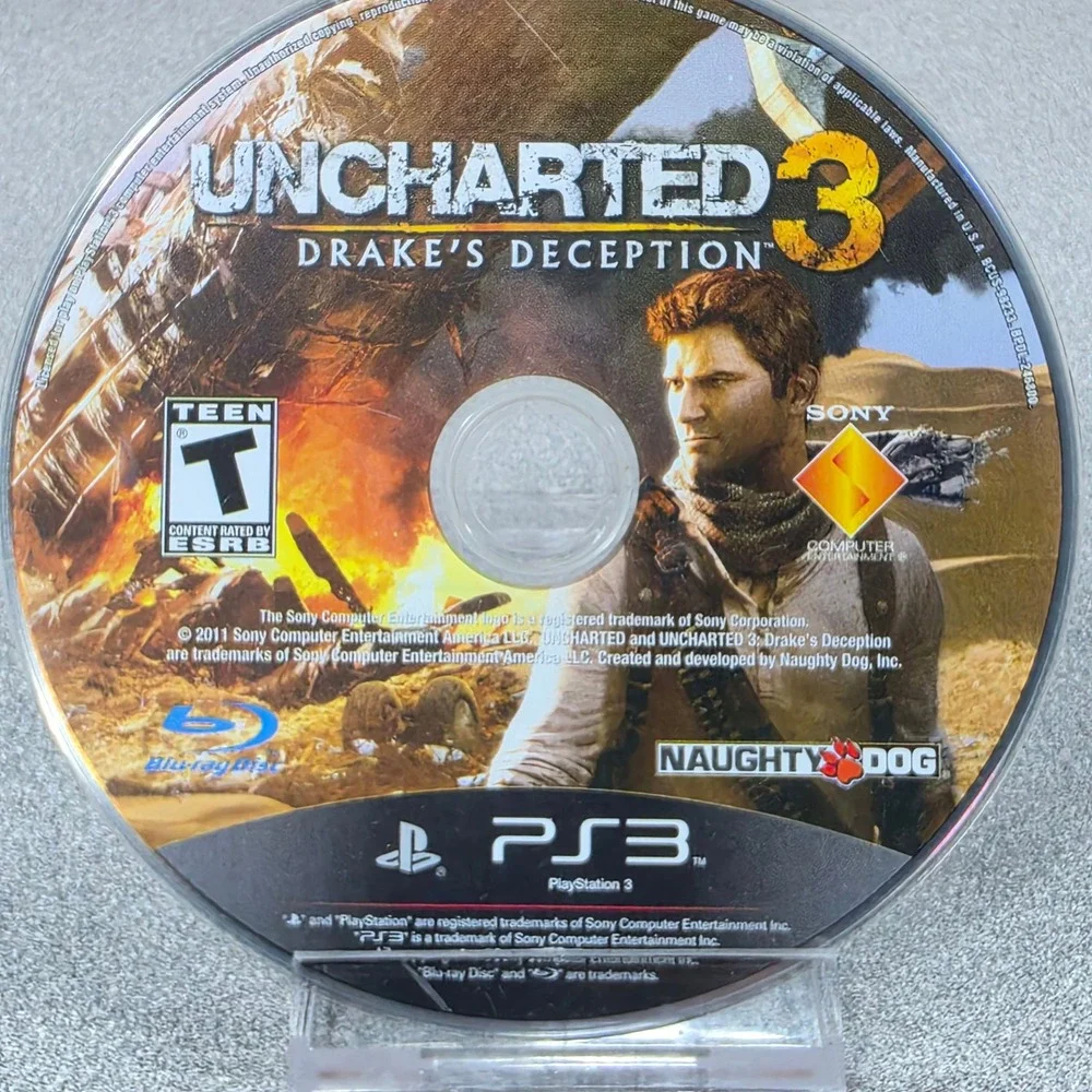 Sony Uncharted 3 Drake's Deception PS3 Action Adventure Disc only